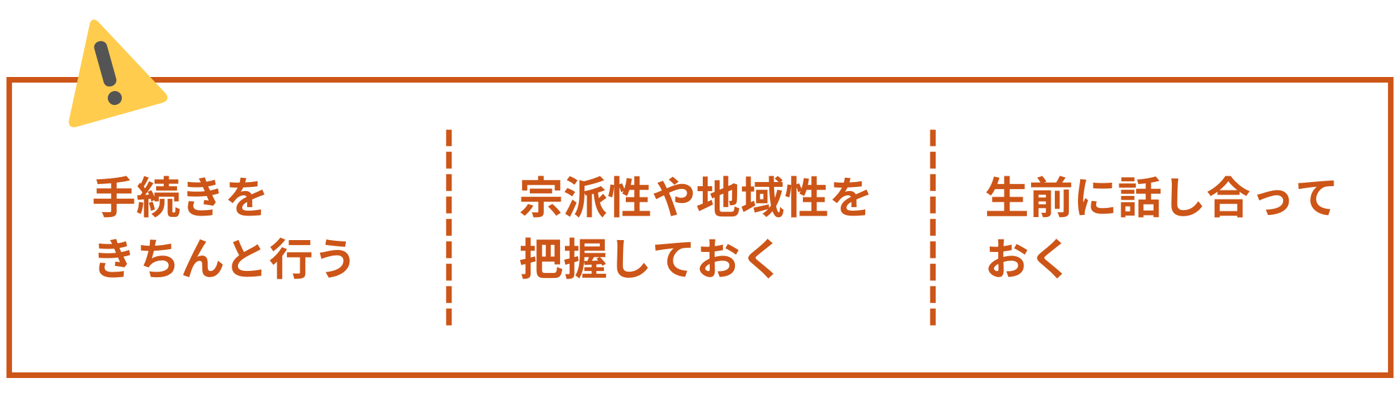 葬儀から納骨の流れにおける注意点