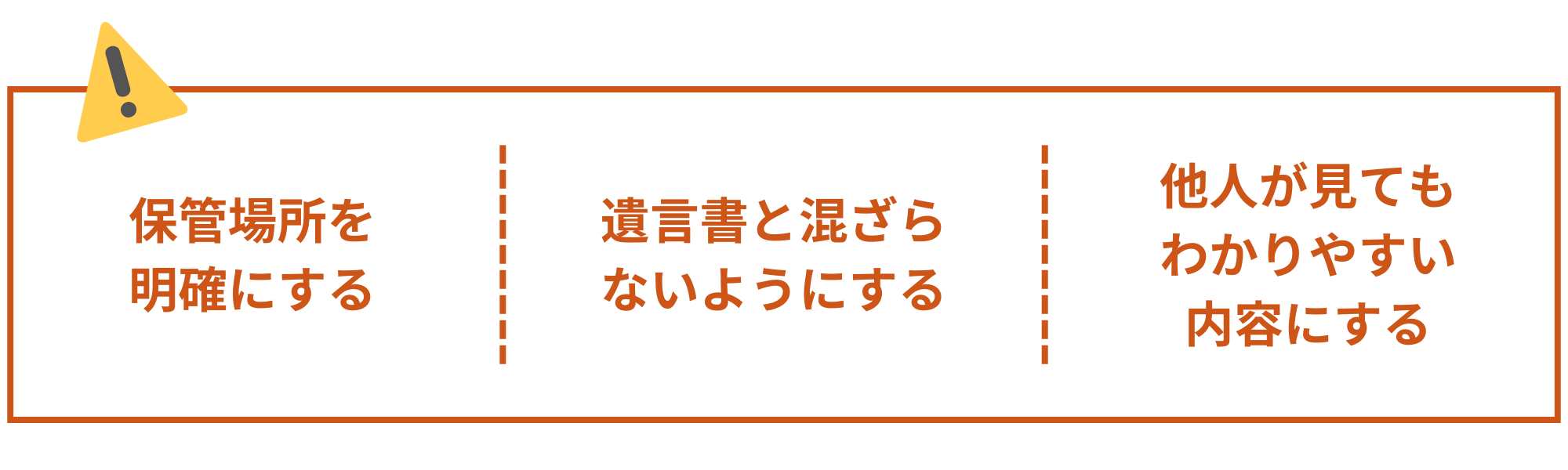 エンディングノートを自作する時の注意点